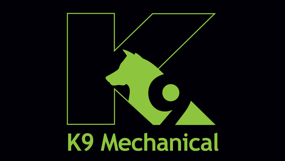 k9 mechanical logo design in austin tx by saba graphix logo designer